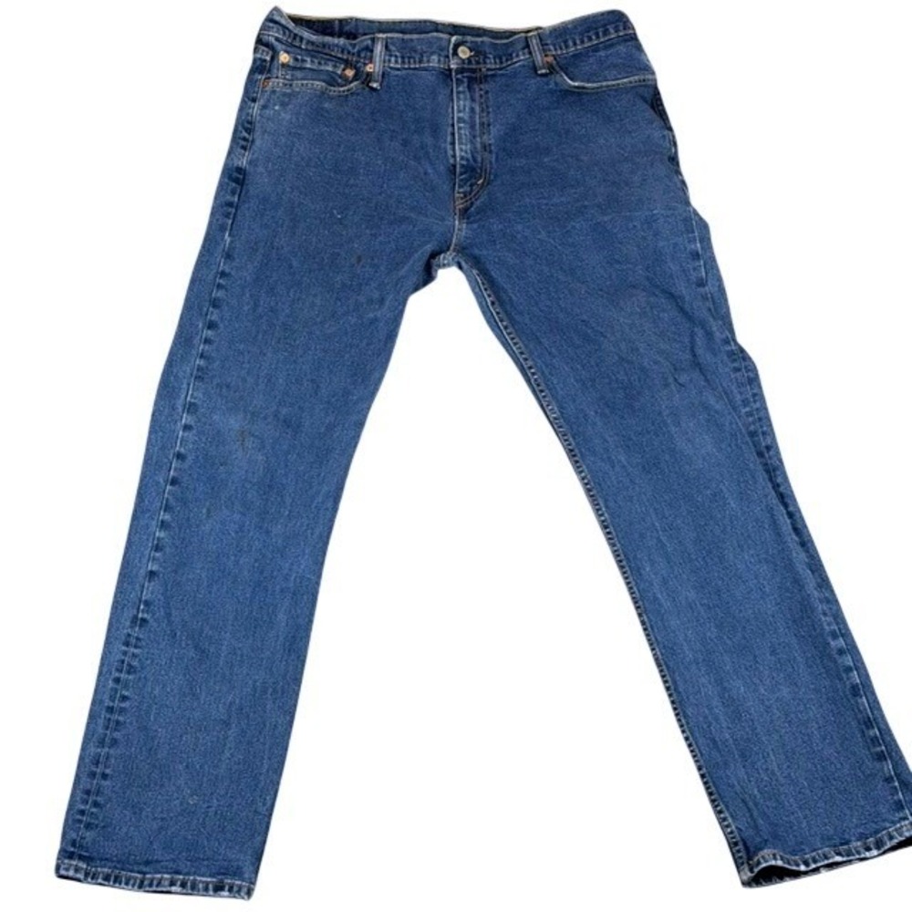 Levis 504 Regular Straight Fit Mens Jeans {Actual W38 L31) Medium Wash Blue